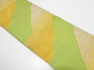 道長取りに古典柄模様織り出し　袋帯